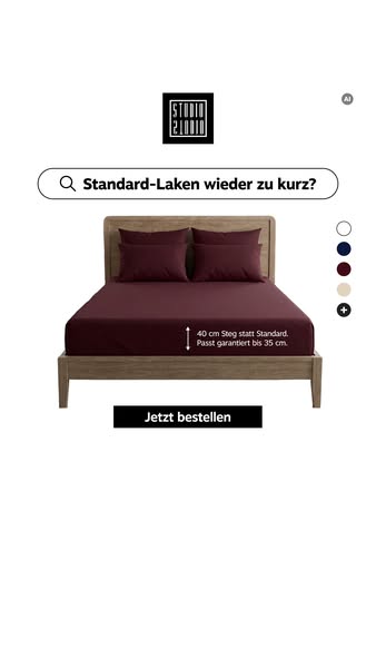 Das Laken für hohe Matratzen