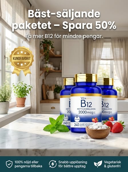 B12 utan att förlita sig på magen