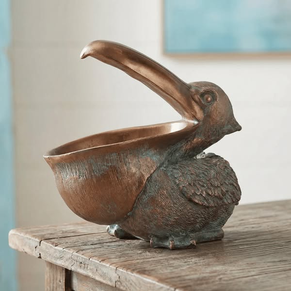 Pelican Storage Sculpture, 8.9 Inches