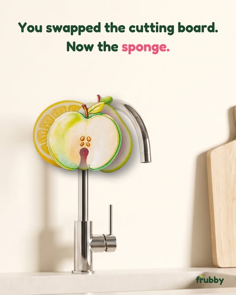 Now swap the sponge