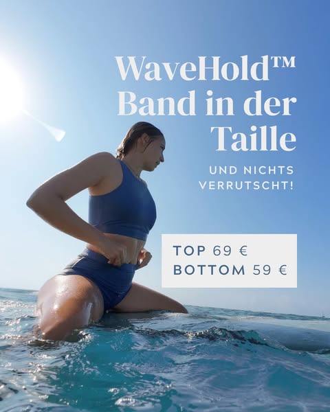 Kein Verrutschen. Nur Surfen.