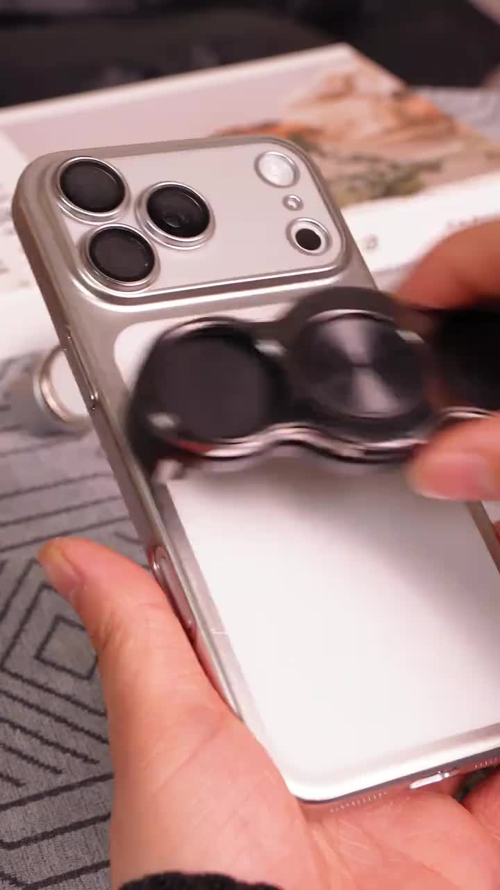 360° Rotatable Dual-Ring Three-Finger Phone Holder