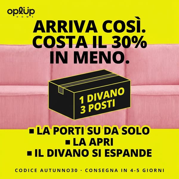 Il divano che sale le scale da solo