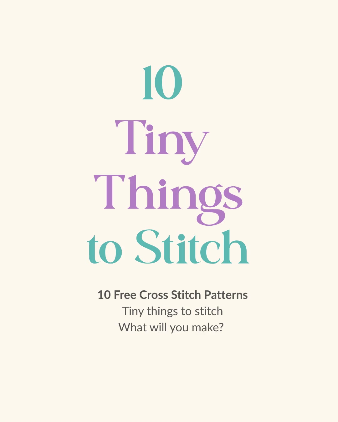 10 FREE Cross Stitch Patterns