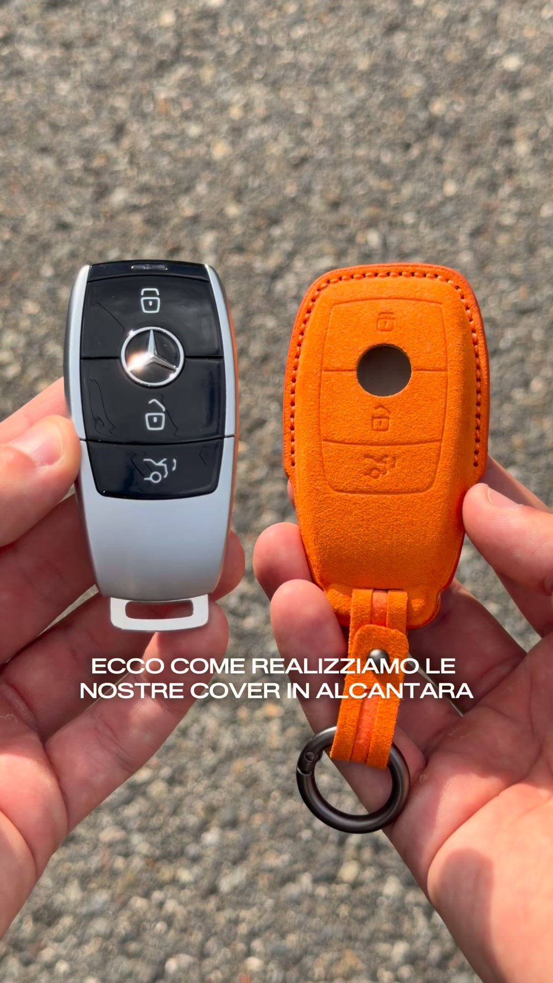 Fatto a Mano in vero Alcantara