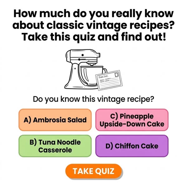 Old Recipes Trivia