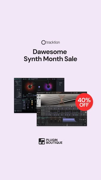 Tracktion Dawesome Synth Month Sale (Exclusive)