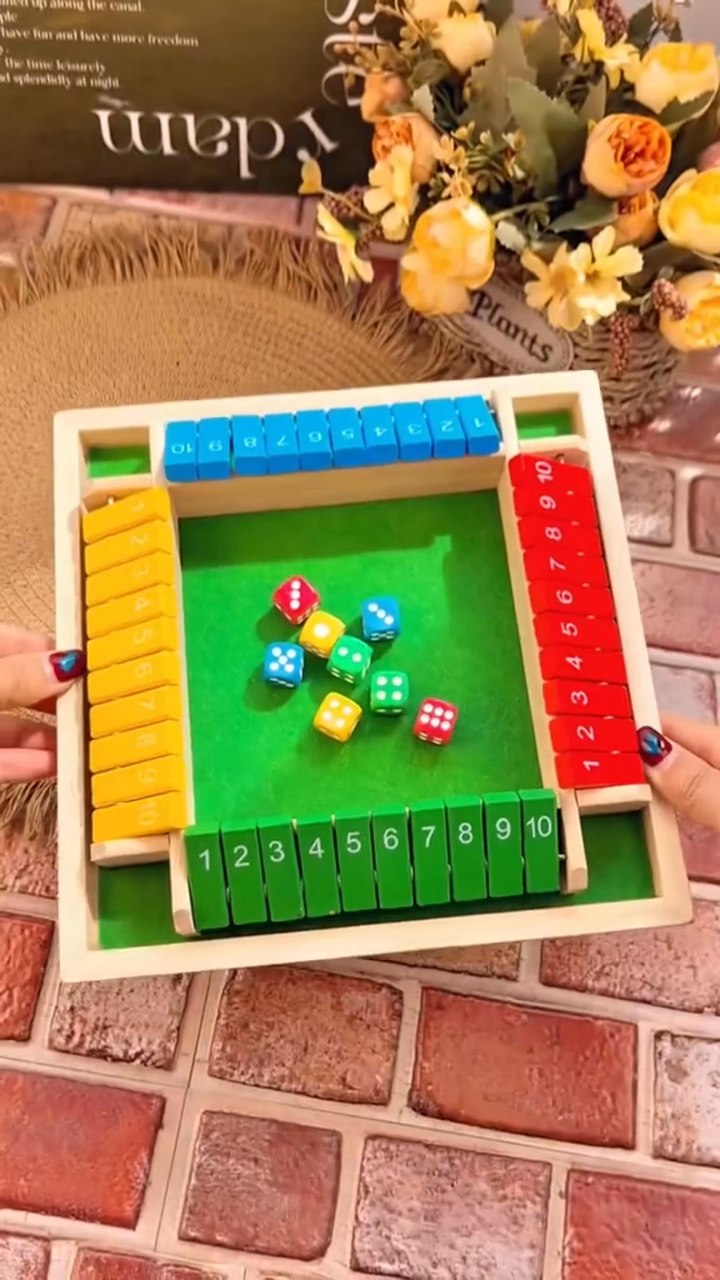 SHUT THE BOX – WÜRFELSPIEL AUS HOLZ