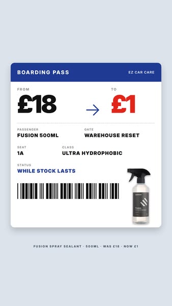 Fusion 500ml — £1 (was £18)