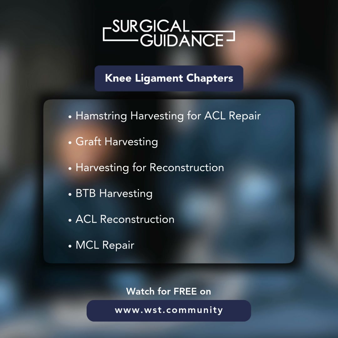 Master Knee Ligament Surgery.