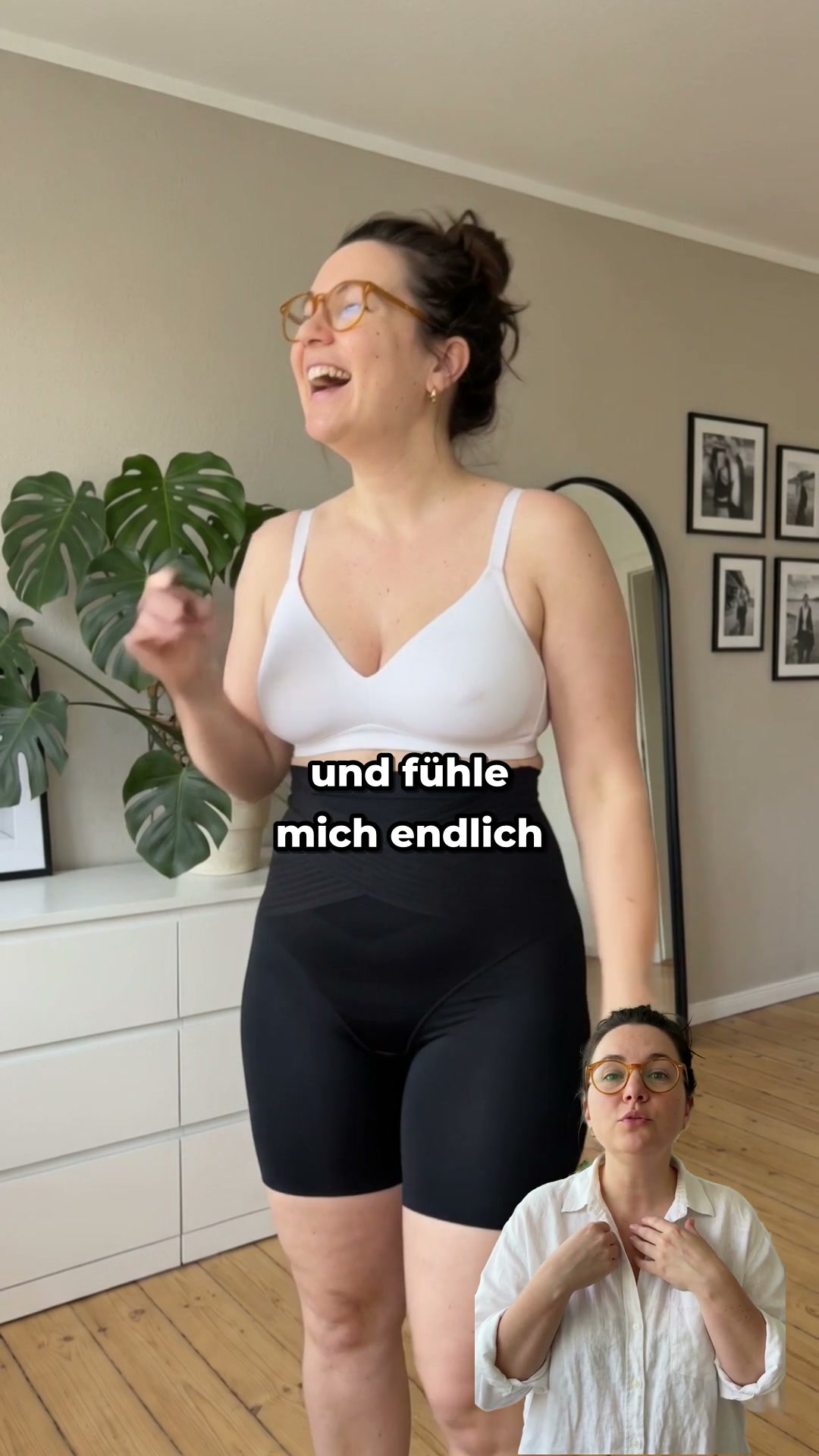 Sanduhrfigur ab dem ersten Anziehen