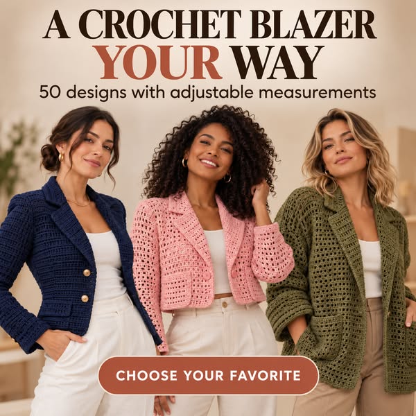 50 Crochet Blazers