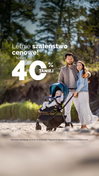 Letnie szaleństwo cenowe w Kidnort. Wszystkie produkty nawet 40% taniej | Kidnort.com