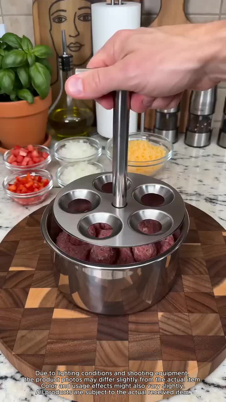 Stainless Steel Meatball Maker – Perfectly Shaped Meatballs Every Time!