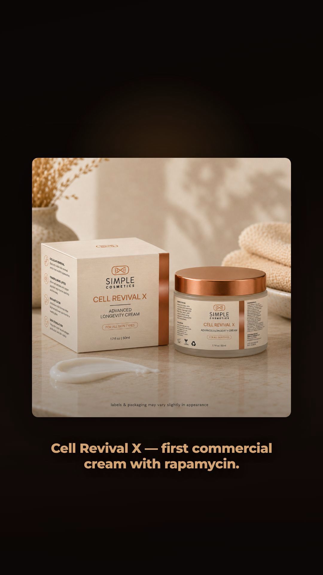 Cell Revival X longevity cream