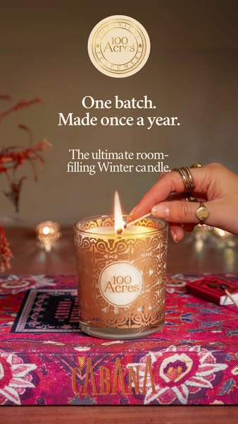 A countryside escape in a candle.
