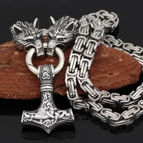 Halsband Wolves Silver