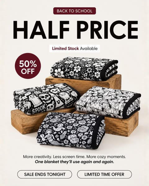 HUGE Sale: Cozy Coloring Blankets