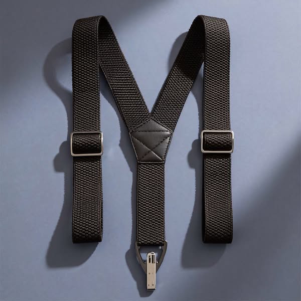 Men's X-Back Suspenders with Hook Clips