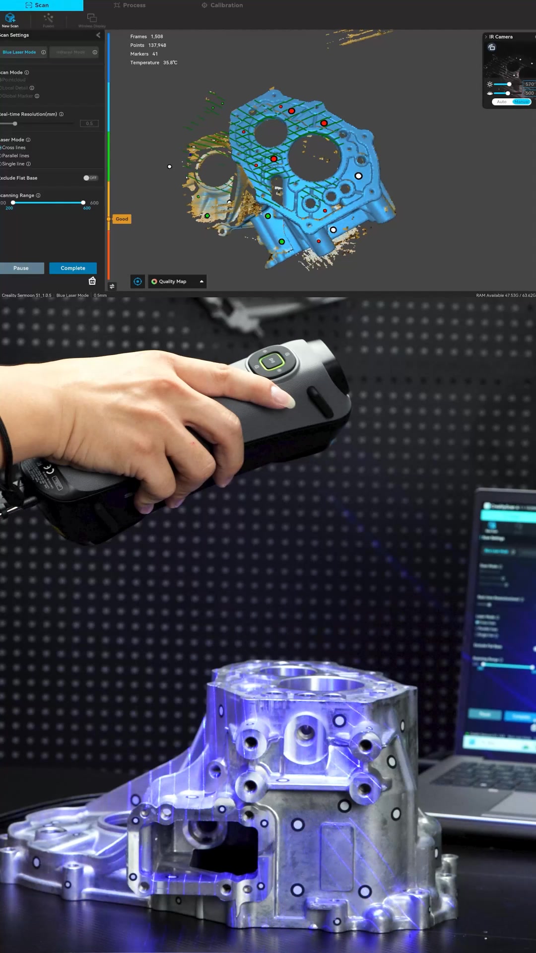 Creality Sermoon S1 3D Scanner | Laser & NIR Scan