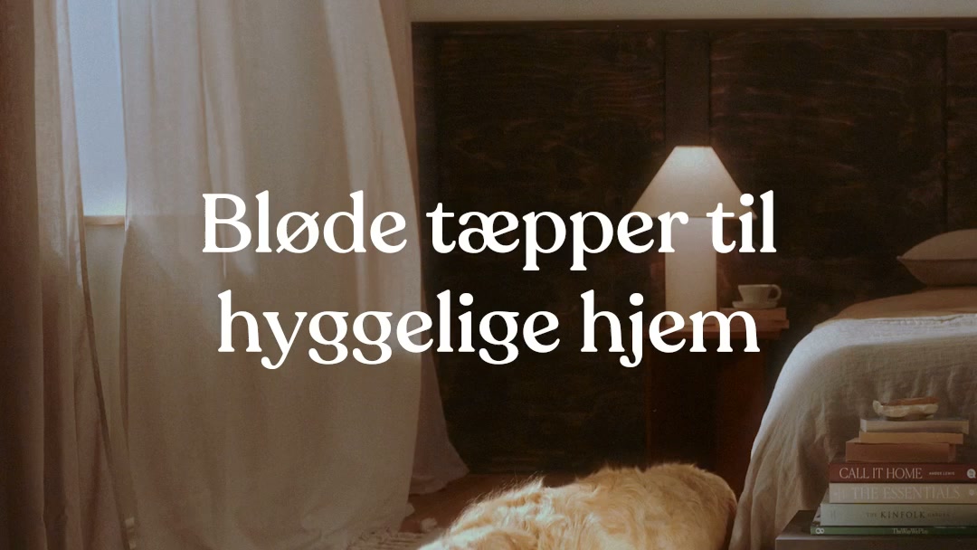 Shop hyggelige tæpper nu