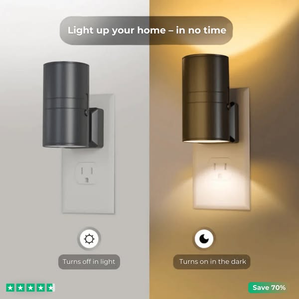 The lamp that turns itself on – every evening
