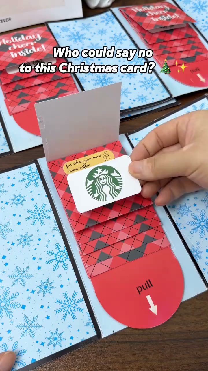 Waterfall Christmas Gift Card Booklet Free PDF Included!