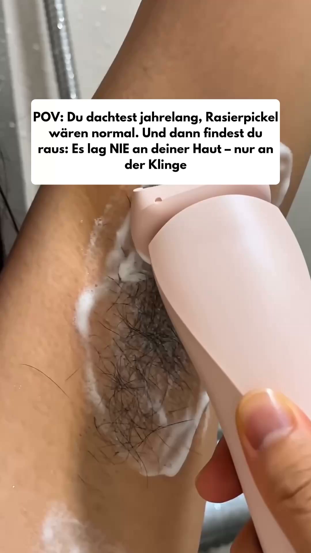 Nicht deine Haut. Dein Rasierer.