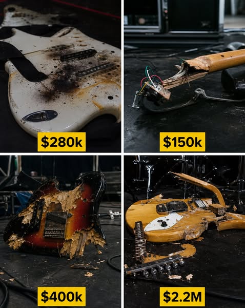 12+ Iconic Guitars That Didn't Survive The Final Encore