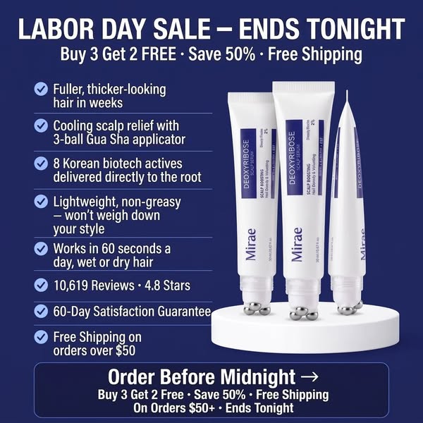 Deoxyribose Scalp Serum 2% with 8 Korean Biotech Actives