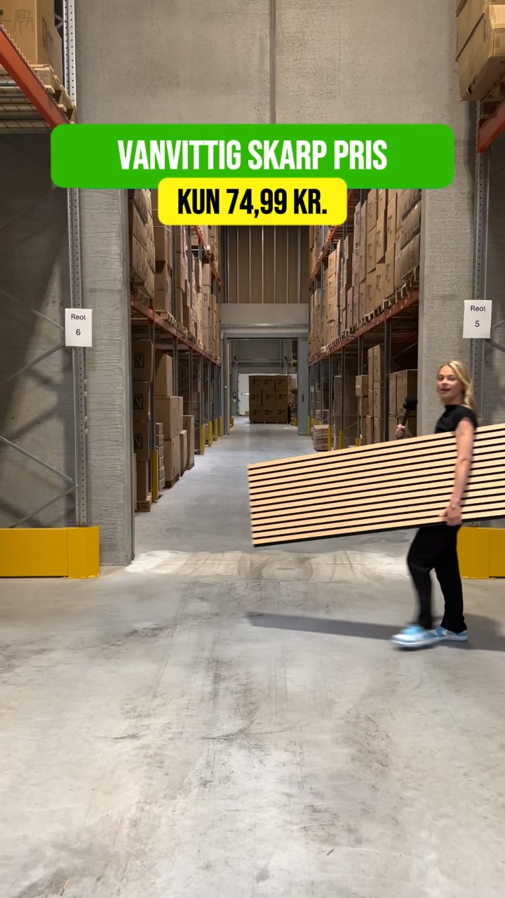 TIL KUN 74,99 KR. - VANVITTIG SKARP pris på akustikpaneler