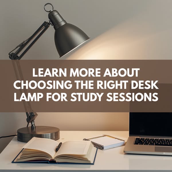 Learn more about choosing the right desk lamp for study sessions