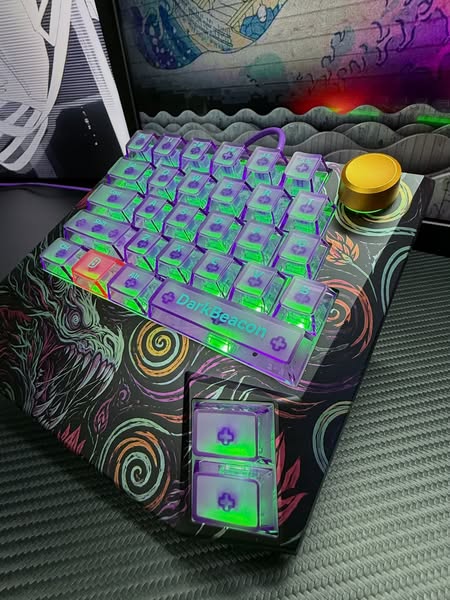 Devil Breaker Starry Night Dragon II One-Handed TMR Magnetic Keyboard