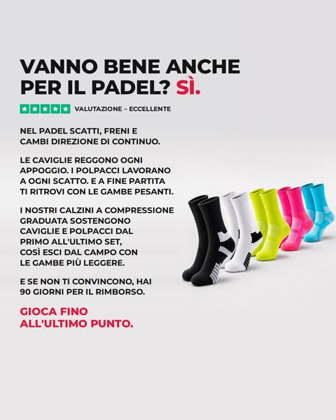 Sì, anche per il padel