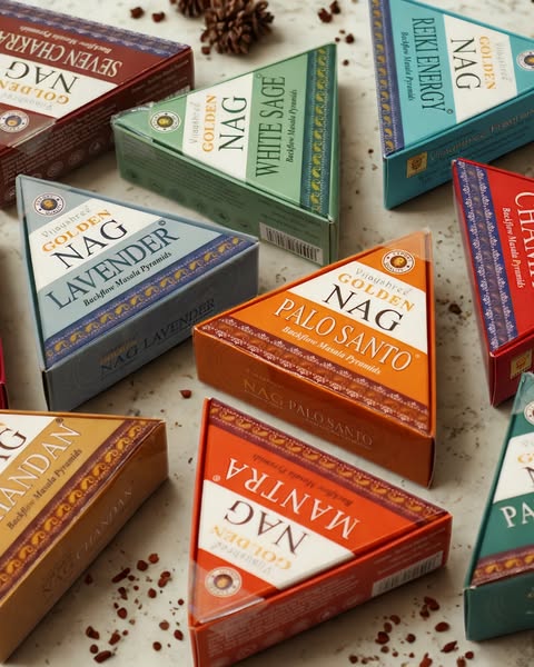 Wholesale Jumbo Golden Nag - Backflow Incense Cones - AWGifts Europe - Giftware and Aromatherapy Supplier
