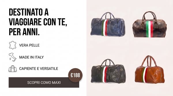 Scopri i borsoni da viaggio Made in Italy