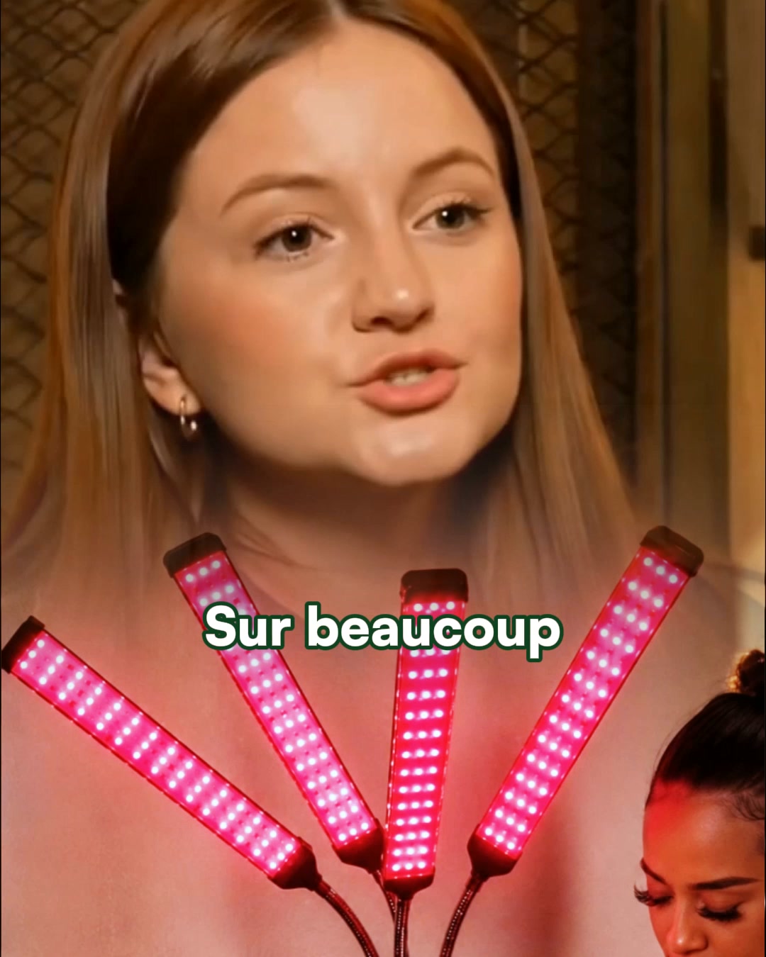 Le panneau de lumière rouge choisi par les médecins.