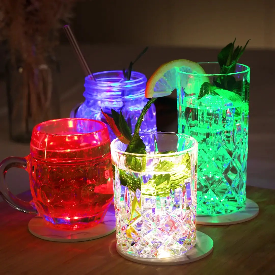 Dessous de verre lumineux – Fabriqués en Allemagne