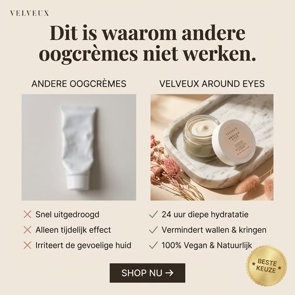 Dit is waarom andere oogcremes niet werken.