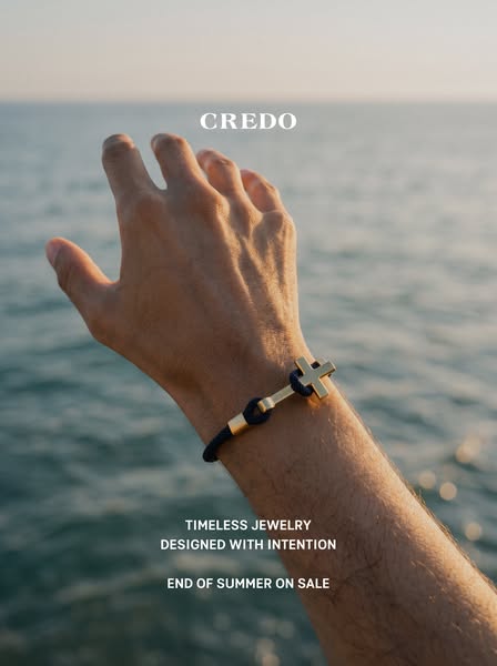 Men's Rope Cross Bracelet