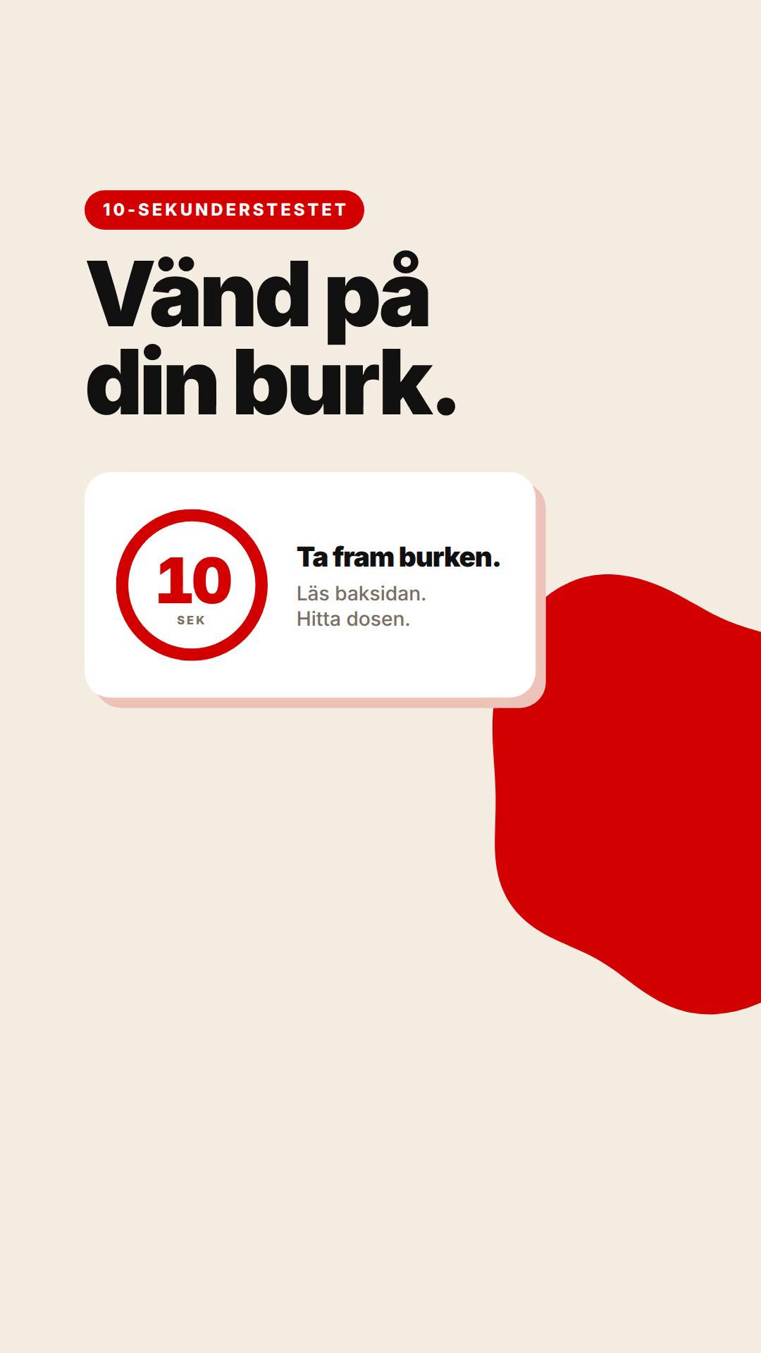 Rätt dos av rätt saker.