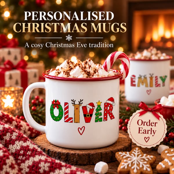 Their Name On A Vintage Santa Mug