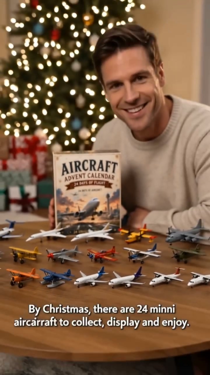 Aircraft Advent Calendar 2026 | 24 Days of Flight with 24 Unique Miniature Airplanes, Jets & Aviation Collectibles