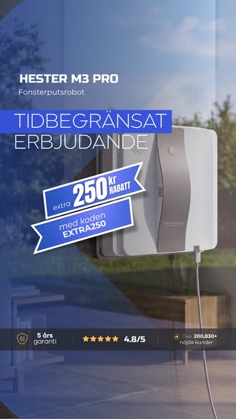 Fri frakt + kod: EXTRA250