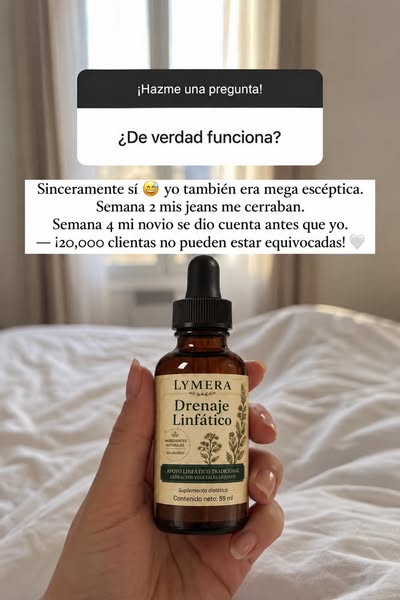 1 o 2 goteros al día para decir adiós a la hinchazón