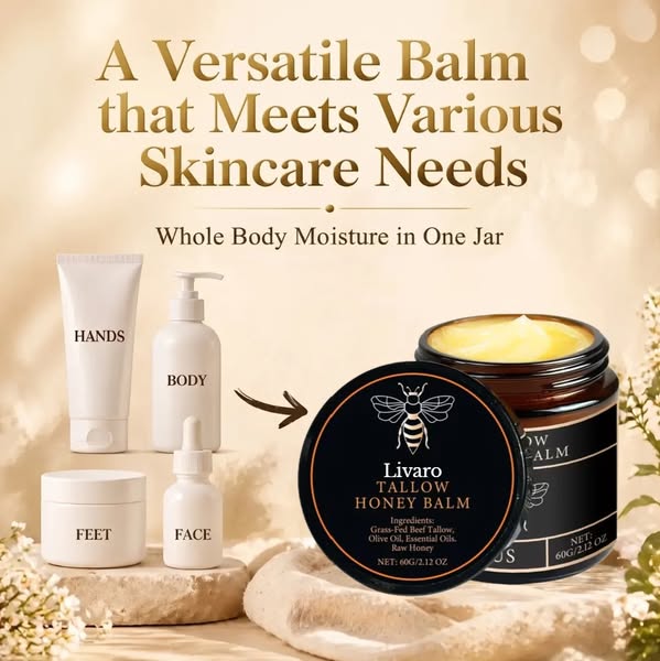The creative behind it: Livaro™ Beef Tallow Honey Balm