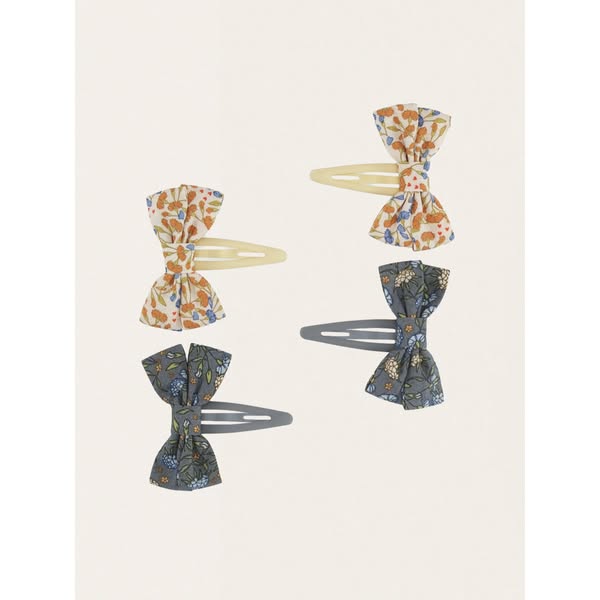 Ozdobne spinki do włosów Hair Clips Bow 4 szt.