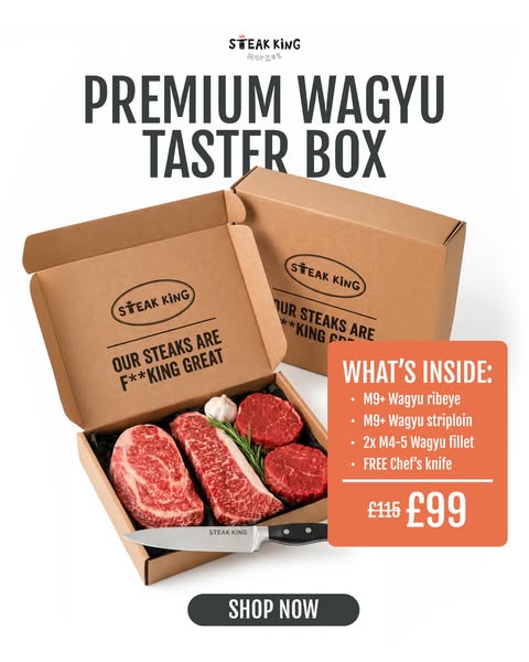 Try Premium Wagyu + FREE Chef's Knife