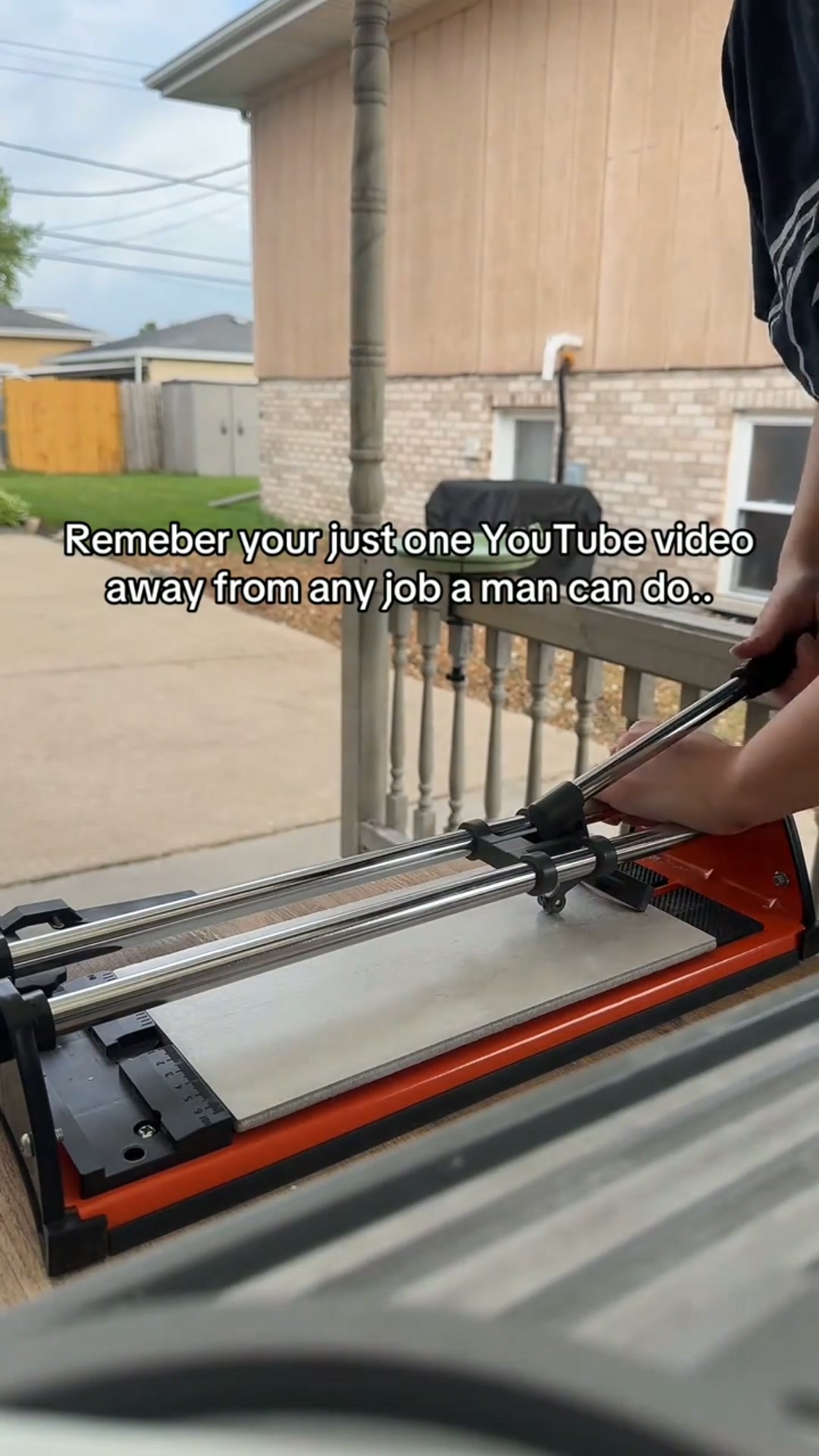 Clean Tile Cuts. No Dust. No Power Cords.