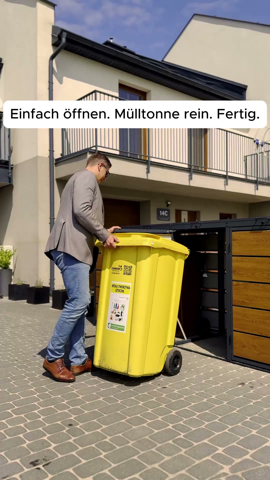 Unser Bestseller – die QBOX Mülltonnenbox